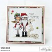 ODDBALL SANTA AND THE MISSUS RUBBER STAMP